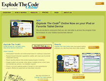 Tablet Screenshot of explodethecode.com